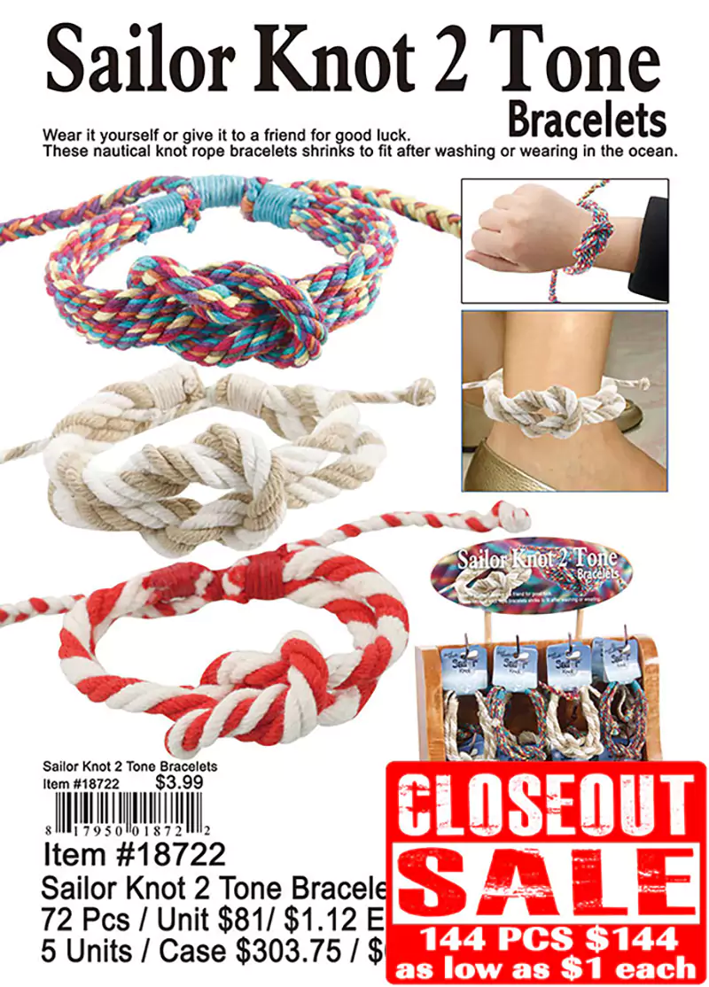 Sailor Knot 2 Tone Bracelets